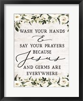 Framed Wash Your Hands