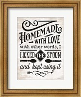 Framed Homemade With Love
