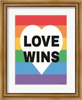 Framed Rainbow Love Wins