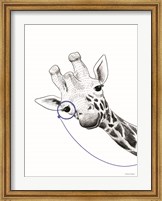 Framed Giraffe With a Monocle