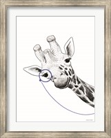 Framed Giraffe With a Monocle