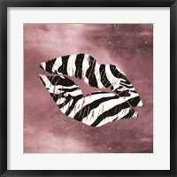 Framed Zebra Kiss