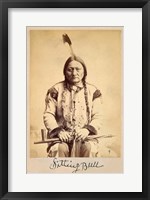 Framed Sitting Bull - Lakota Sioux Tribe Chief, 1884