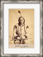 Framed Sitting Bull - Lakota Sioux Tribe Chief, 1884