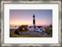 Framed Big Sable Point Lighthouse At Sunset