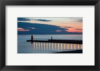 Framed South Haven Michigan Lighthouse