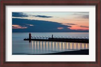 Framed South Haven Michigan Lighthouse