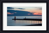 Framed South Haven Michigan Lighthouse
