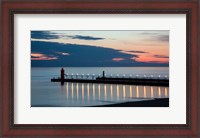 Framed South Haven Michigan Lighthouse