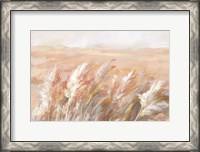 Framed Terracotta Prairie Grasses