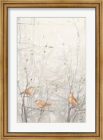 Framed Birds in Trees I Brown