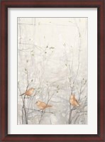 Framed Birds in Trees I Brown