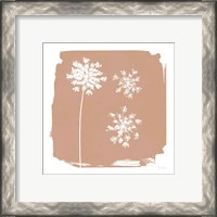 Framed 'Nature by the Lake Flowers III Neutral' border=