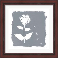 Framed 'Nature by the Lake Flowers II Neutral' border=