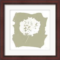 Framed 'Nature by the Lake Flowers I Neutral' border=