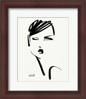 Framed 'Brush Portrait IV' border=