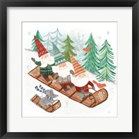 Framed 'Woodland Gnomes III' border=