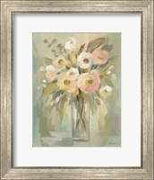 Framed Painterly Strokes Floral
