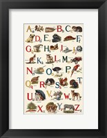 Framed Schoolhouse Alphabet