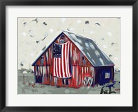 Framed Farm Pop Barn I-Flag