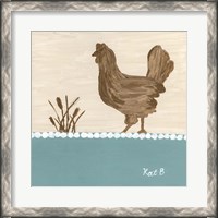 Framed Out to Pasture I  Brown Chicken