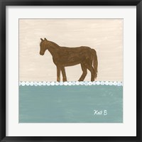 Out to Pasture II  Brown Horse Framed Print