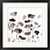 Simple Black Poppies II Framed Print