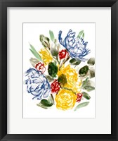 Chalky Blue & Yellow I Framed Print