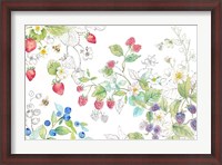 Framed Berries and Bees I