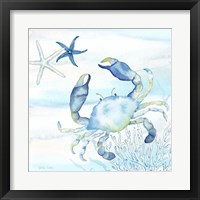 Framed 'Great Blue Sea V' border=