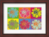 Framed Flower Pop Art mosaic