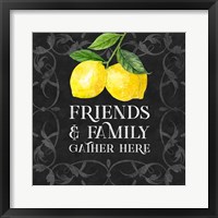 Live with Zest sentiment II-Friends & Family Framed Print