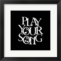 Framed Moved by Music black VIII-Your Song