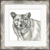 Framed Watercolor Pencil Forest V-Bear