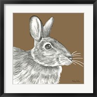Framed Watercolor Pencil Forest color II-Rabbit