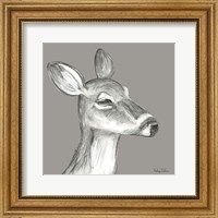 Framed Watercolor Pencil Forest color IX-Fawn