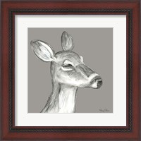 Framed Watercolor Pencil Forest color IX-Fawn