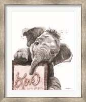 Framed Love is All You Need Elephant