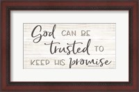 Framed God Can Be Trusted