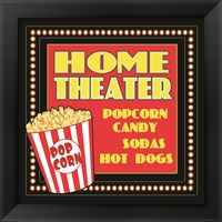 Framed 'Home Movie Theater' border=