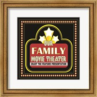 Framed 'Family Movie Theater' border=