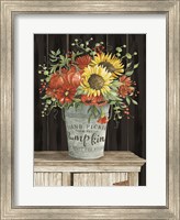 Framed Colors of Fall Floral