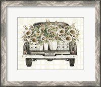 Framed Sunflower Truck