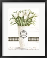 Framed White Tulips