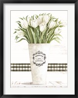 Framed White Tulips