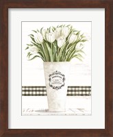 Framed White Tulips