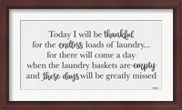 Framed Endless Loads of Laundry