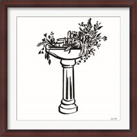 Framed Vintage Floral Sink