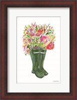 Framed Blooms and Boots