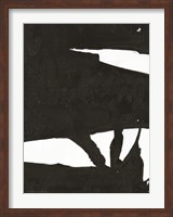 Framed Black & White Abstract 1